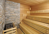 Kamenný obklad v sauně